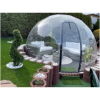 GermanDome GEO3.7 innovativer geodätischer transparenter Kuppelbau aus Makrolon