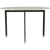 ums Metall Glastisch 1033 mit höhenverstellbaren Edelstahlfüßen