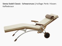 First Class Holz Siesta Stabil Classic Wellnessliege – Holz/Edelstahl