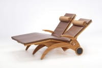 First Class Holz Doppelliege Siesta Stabil Duo Indoor Wellnessliege