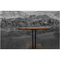 ums Metall Bistrotisch 182040 aus Schwarzstahl geölt