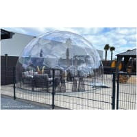 Transparente Kuppel als Wintergarten oder Lounge – vielseitig & stilvoll