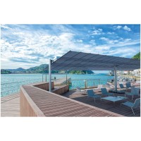 FIM Markise FLEXY LARGE mit Ständer Metallplatten und Ballast 400 x 608 cm