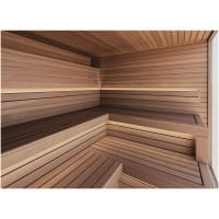 LE World of Spa Lisa Innensauna Indoor Wellness Saunakabine mit Saunaofen