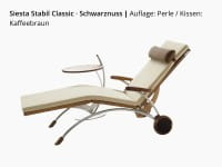 First Class Holz Siesta Stabil Classic Wellnessliege – Holz/Edelstahl