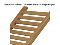 First Class Holz Siesta Stabil Classic Wellnessliege – Holz/Edelstahl