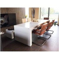 efecto Gartentisch Oliver Outdoor Tisch mit Eichenholz und Beton wetterfest 