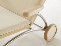 First Class Holz Siesta Stabil Classic Wellnessliege – Holz/Edelstahl