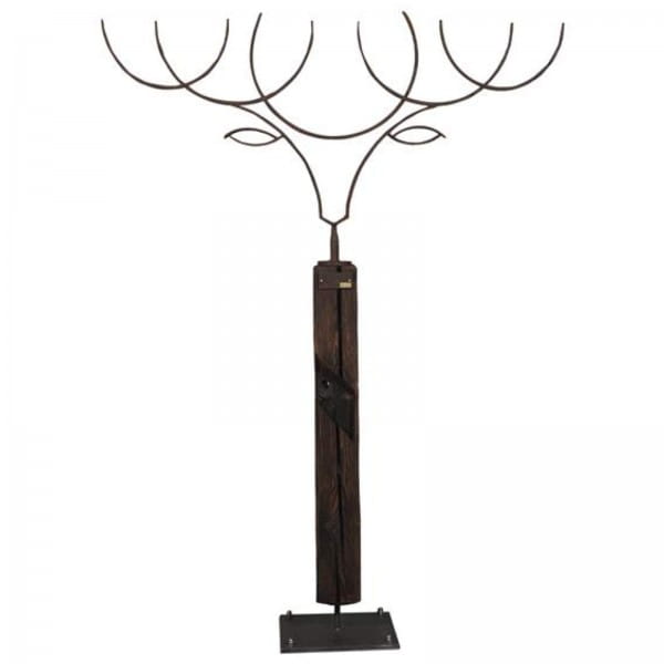 ums Metall geschmiedete Hirsch Garten-Skulptur 1099