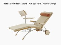 First Class Holz Siesta Stabil Classic Wellnessliege – Holz/Edelstahl