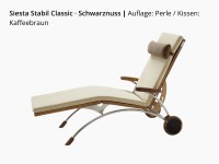 First Class Holz Siesta Stabil Classic Wellnessliege – Holz/Edelstahl