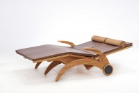 First Class Holz Siesta Stabil Natur Duo – Doppelliege