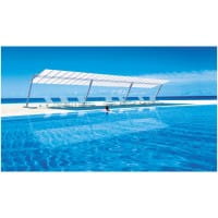 FIM Markise FLEXY ZEN mit Ständer und Metallplatten 300 x 488 cm