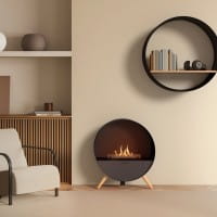 Planika Senso Bubble Wall & Floor – automatischer Bioethanol-Kamin (freistehend / wandmontierbar)