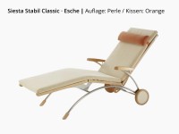 First Class Holz Siesta Stabil Classic Wellnessliege – Holz/Edelstahl