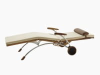 First Class Holz Siesta Stabil Classic Wellnessliege – Holz/Edelstahl