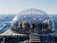 GermanDome GEO8 innovativer geodätischer transparenter Kuppelbau aus Makrolon