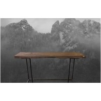 ums Metall Beistelltisch 182045 aus Schwarzstahl geölt