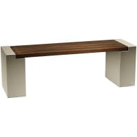 ums Metall Sitzbank 1034 Cortenstahl oder Edelstahl Thermoesche