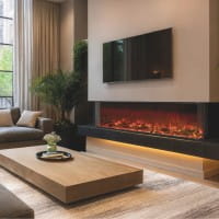 Planika Astro – elektrischer LED-Kamineinsatz für den Wandeinbau