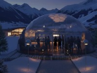 GermanDome GEO8 innovativer geodätischer transparenter Kuppelbau aus Makrolon