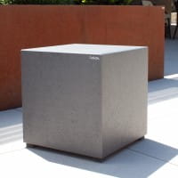 efecto Outdoor Sitzhocker Kubus – Wetterfester Betonhocker für Garten & Terrasse