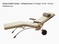 First Class Holz Siesta Stabil Classic Wellnessliege – Holz/Edelstahl