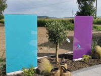 Alrabi – Glaselement transluzent 590×1800 mm (VSG)