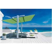 FIM Markise FLEXY LARGE mit Ständer Metallplatten und Ballast 400 x 608 cm